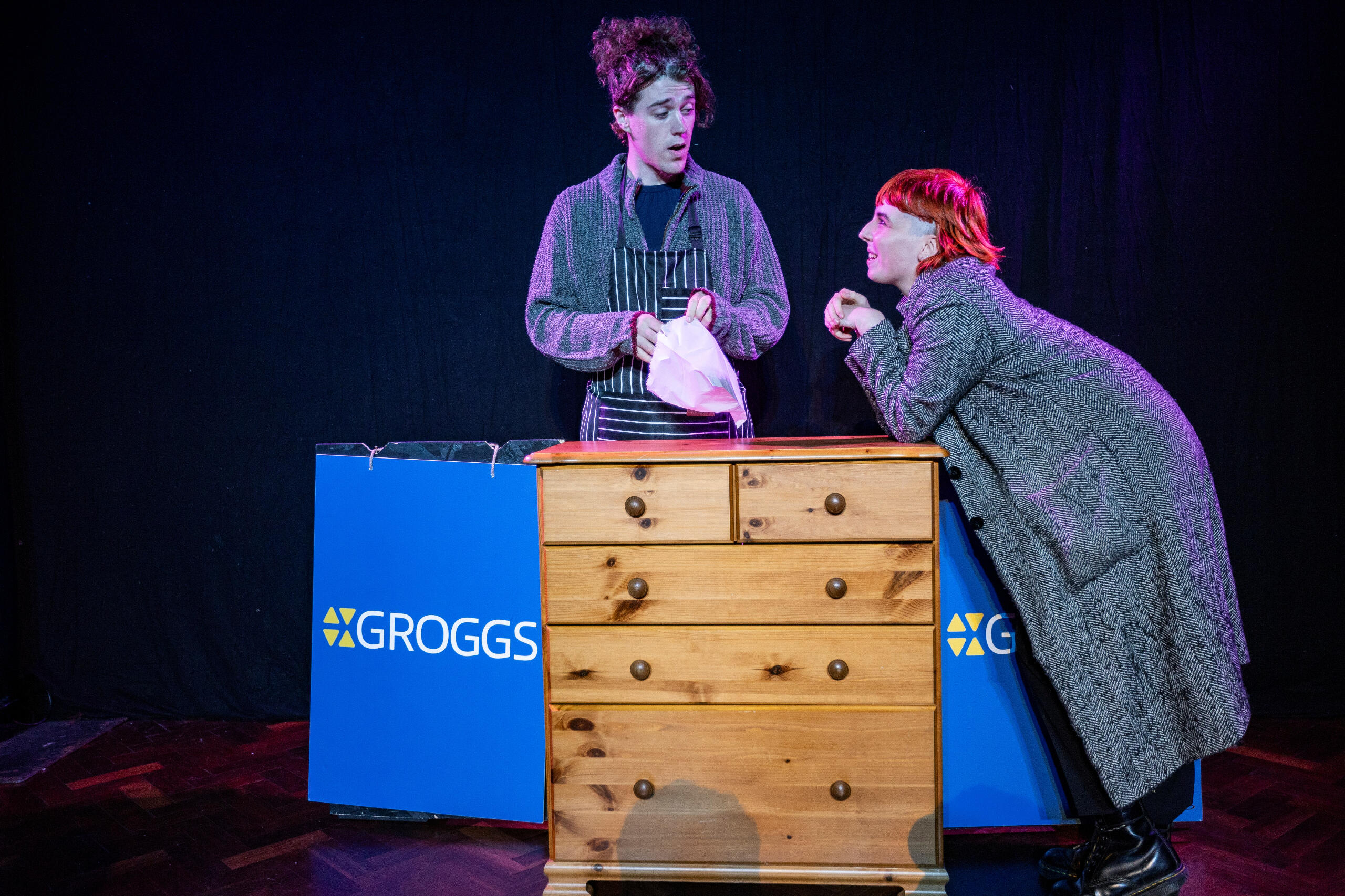 Willow MacDonald and Isobel Sheard in Spit It Out - photo curtesy of the Colchester Fringe Festival